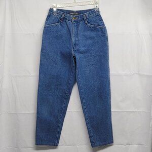 Vintage Philippe Adec Womens Barrel Jeans 24 X 26.5 High Rise Mom Thick Denim